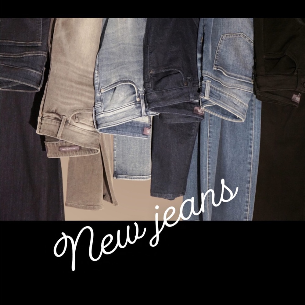 New jeans come shop 8 -14 sizes all name bands some with tags.